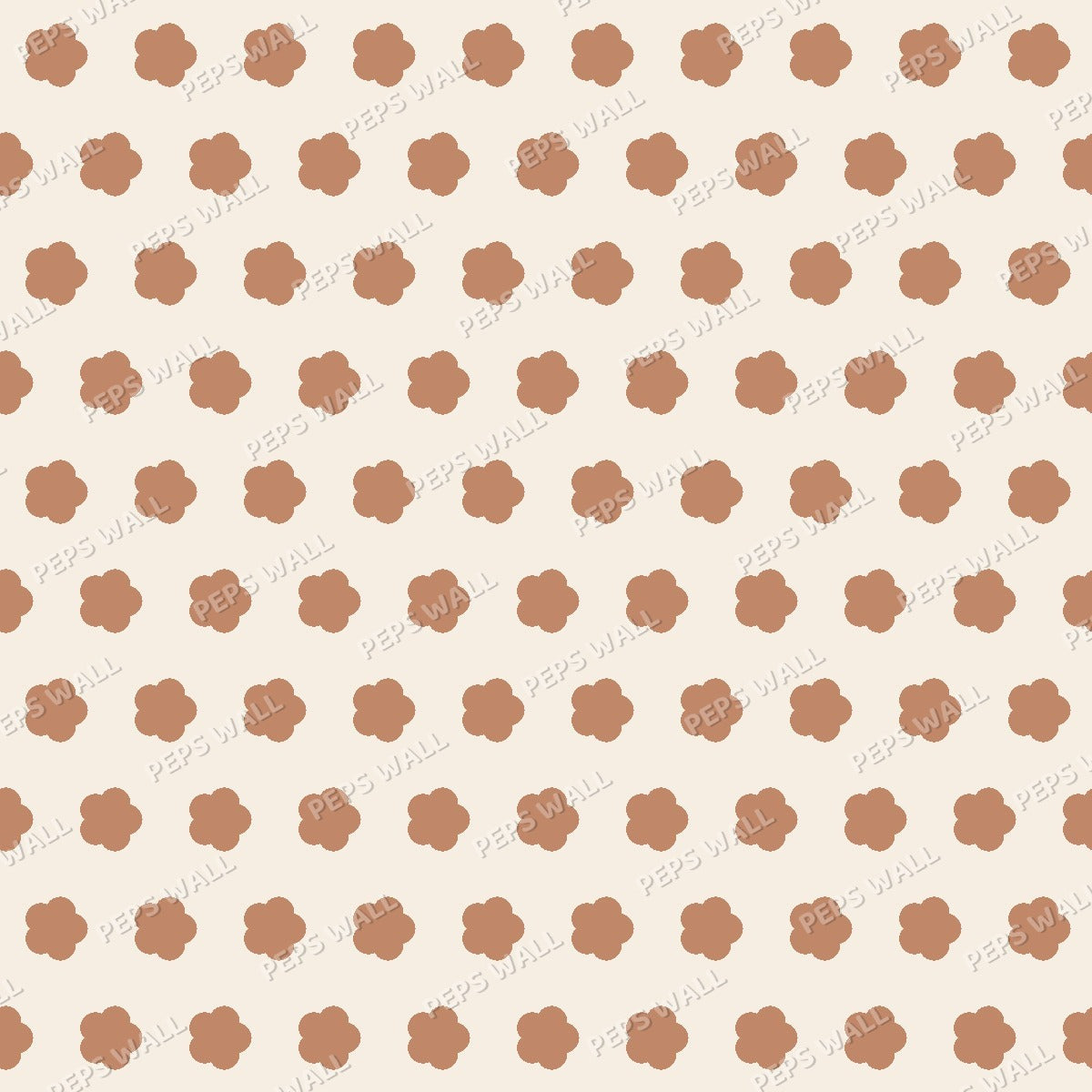 Terracotta Ditsy Floral — pattern swatch