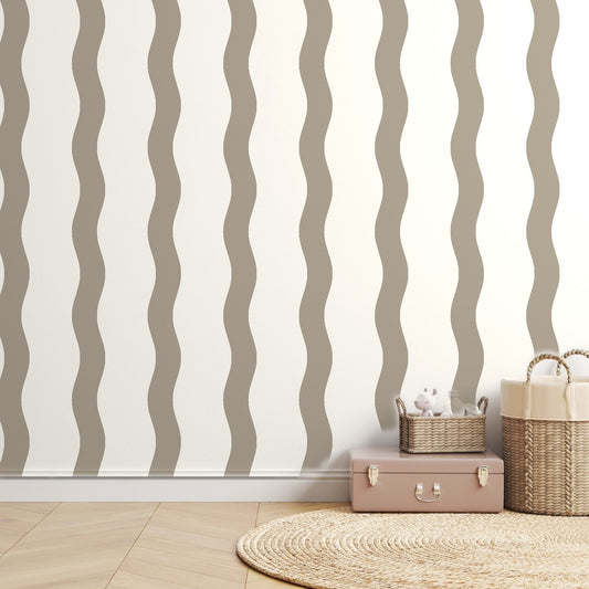 Greige Stripe Handdrawn — room mockup