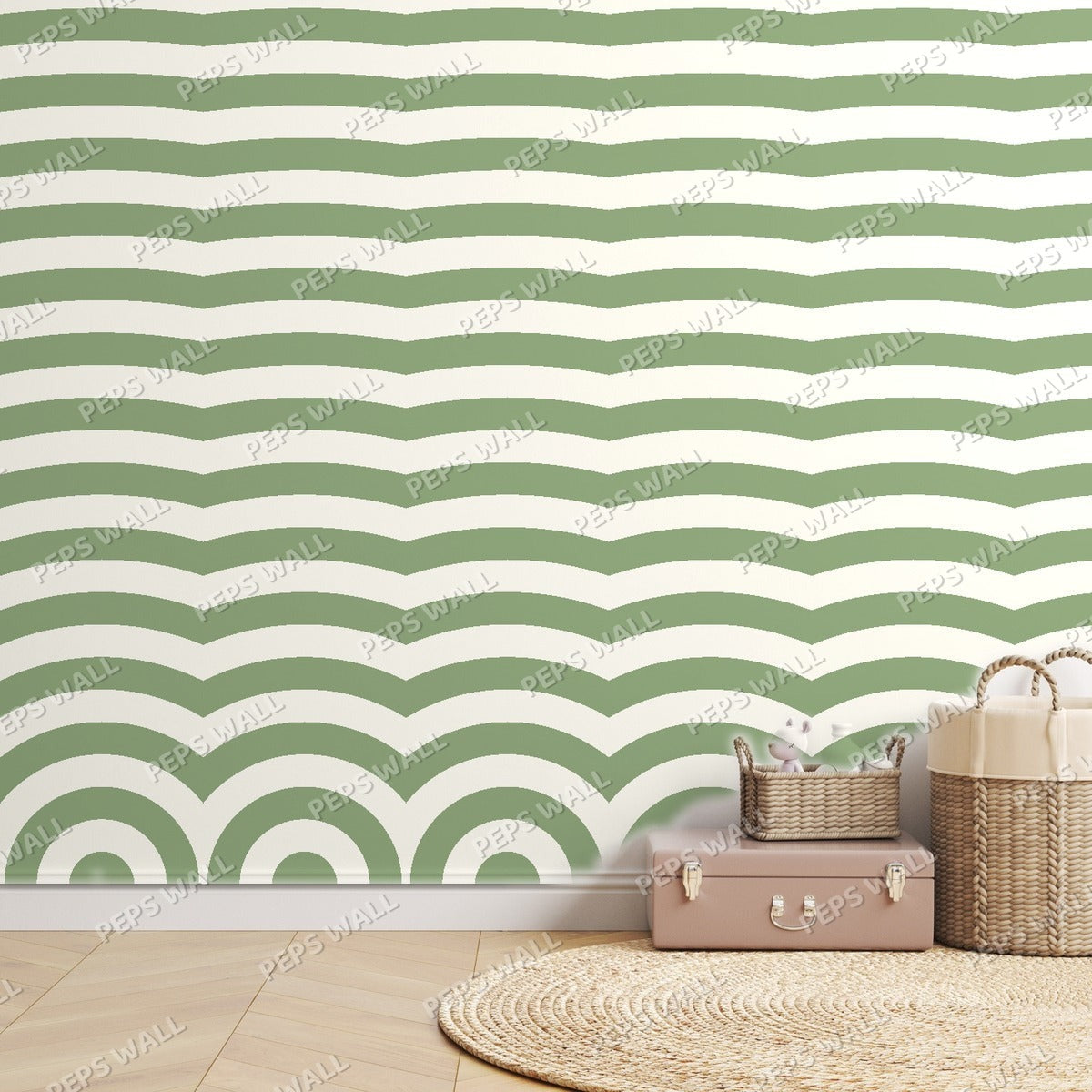Sage Rainbow — room mockup