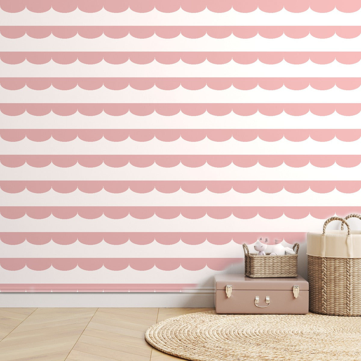 Pink Scallop — room mockup