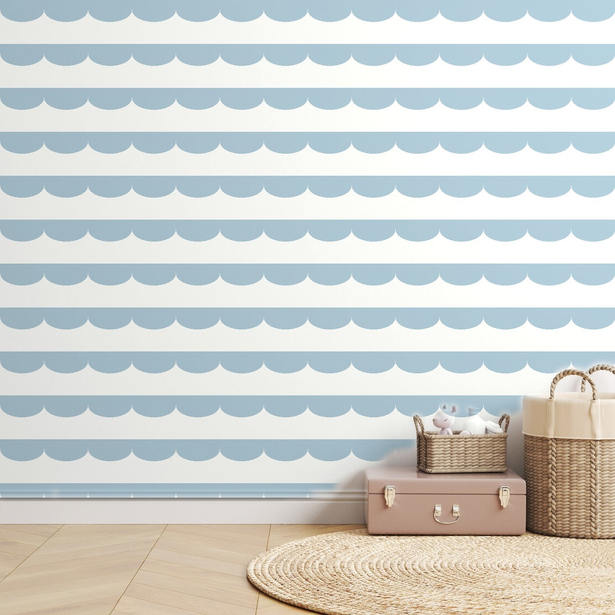Blue Scallop — room mockup