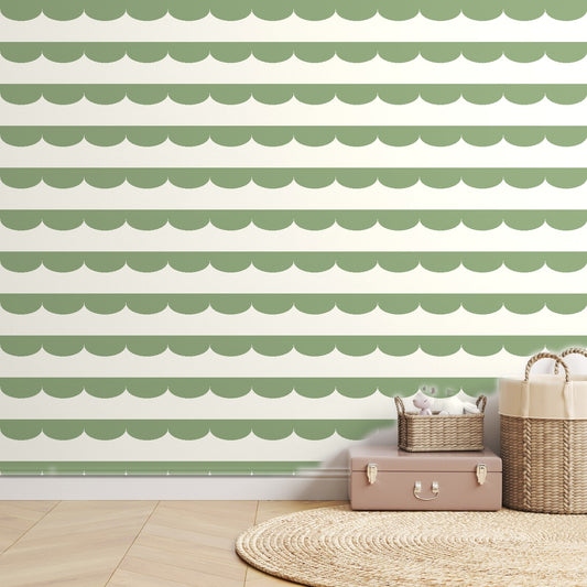 Sage Scallop — room mockup