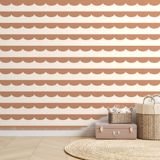 Terracotta Scallop — room mockup