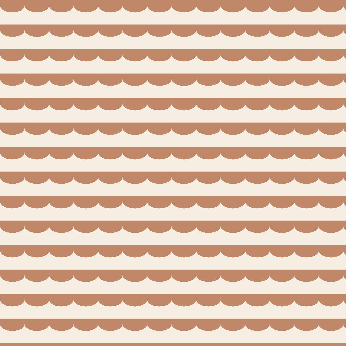 Terracotta Scallop — pattern swatch
