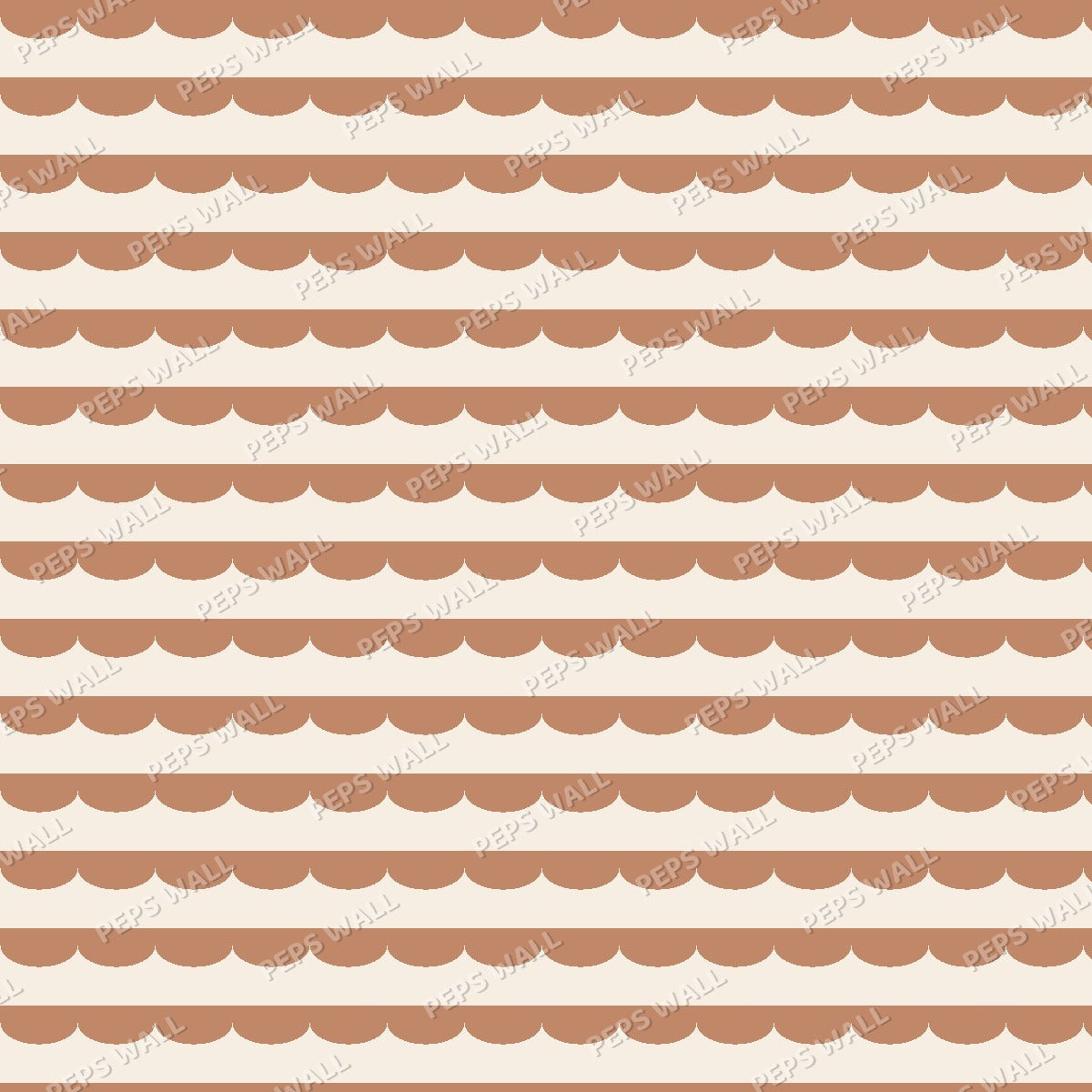 Terracotta Scallop — pattern swatch