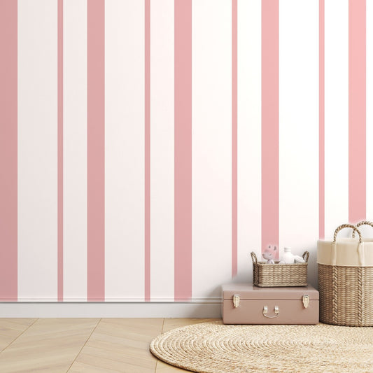 Pink Stripe Rhythm — room mockup