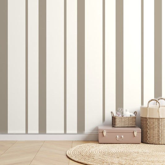 Greige Stripe Rhythm — room mockup