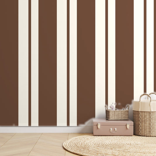 Cocoa Stripe Vintage — room mockup
