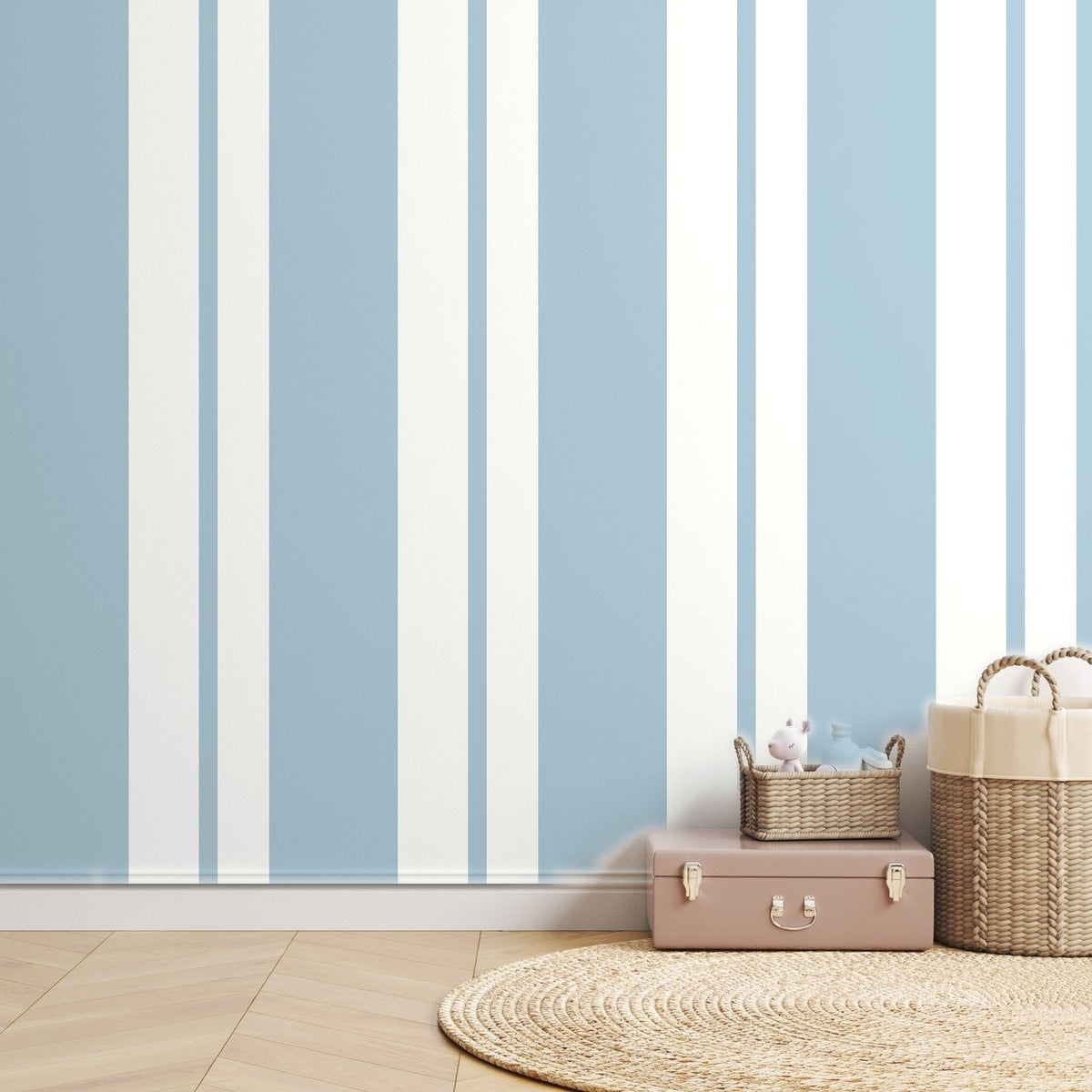 Blue Stripe Vintage — room mockup