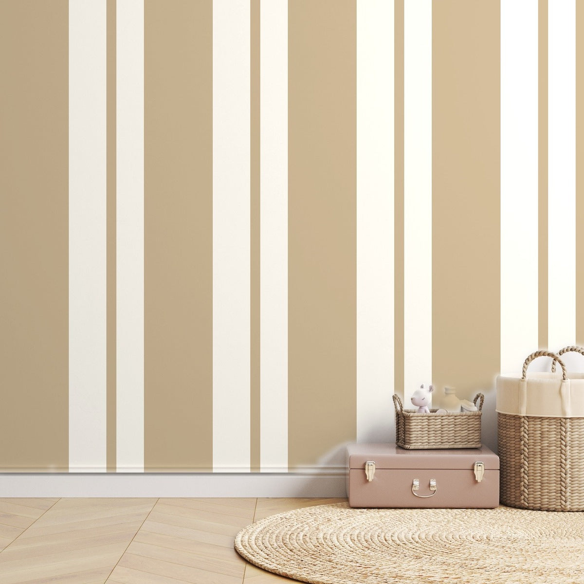 Sand Stripe Vintage — room mockup
