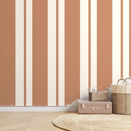 Terracotta Stripe Vintage — room mockup