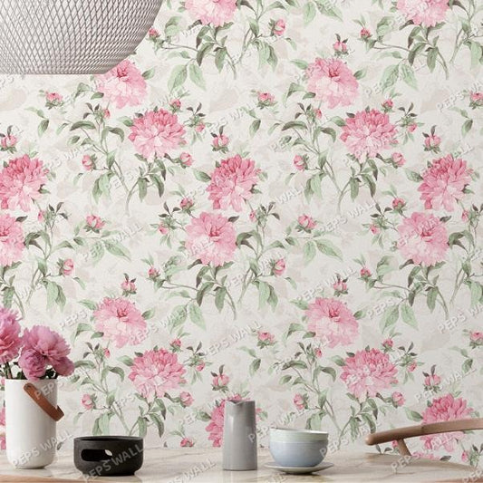 Pink Springs — floral wallpaper Dubai, Peps Wall