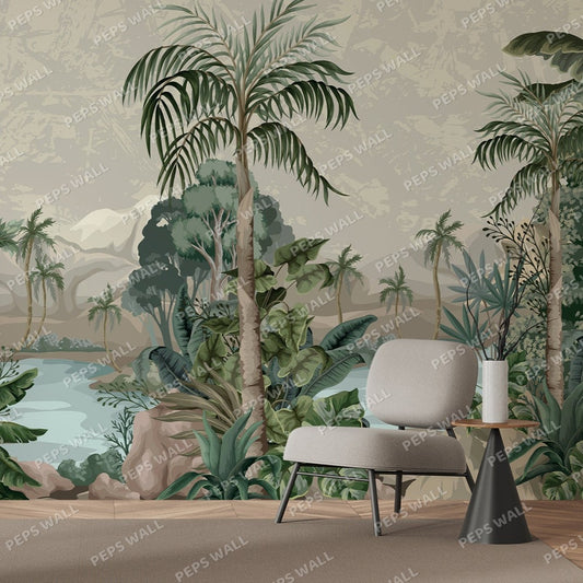 Pokhara — landscape wallpaper Dubai, Peps Wall