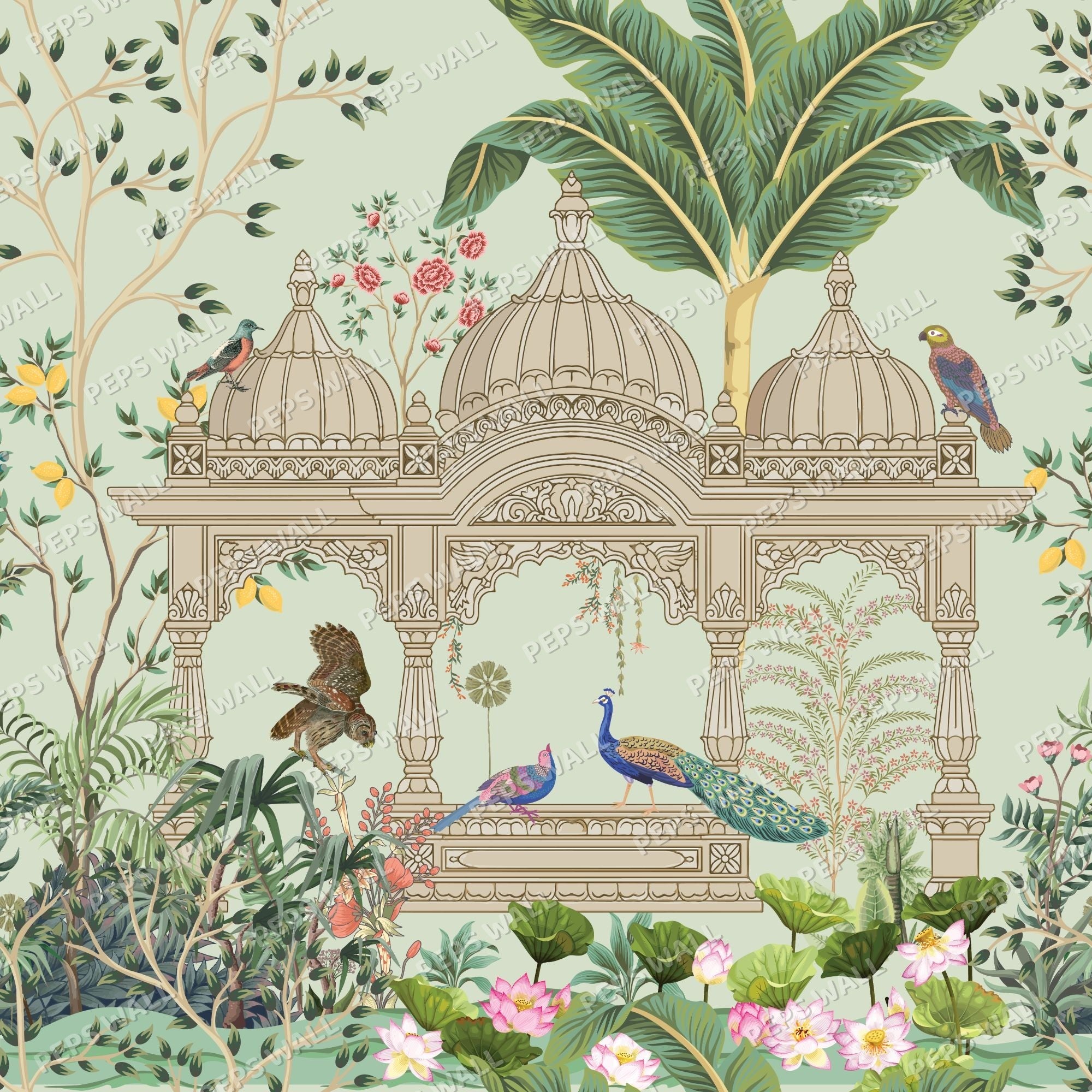 Pushkar — indian wallpaper Dubai, Peps Wall