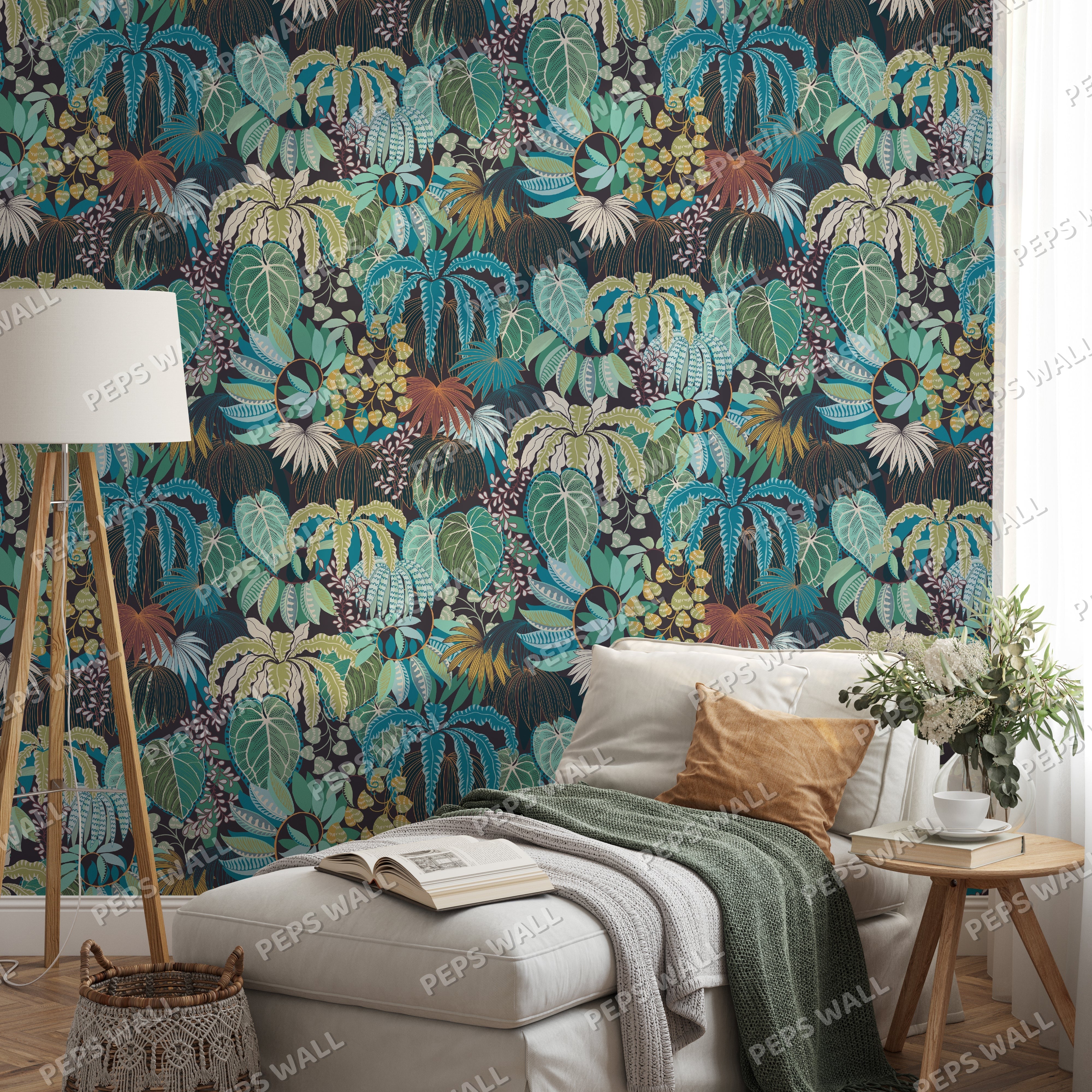 Rainforest — floral wallpaper Dubai, Peps Wall