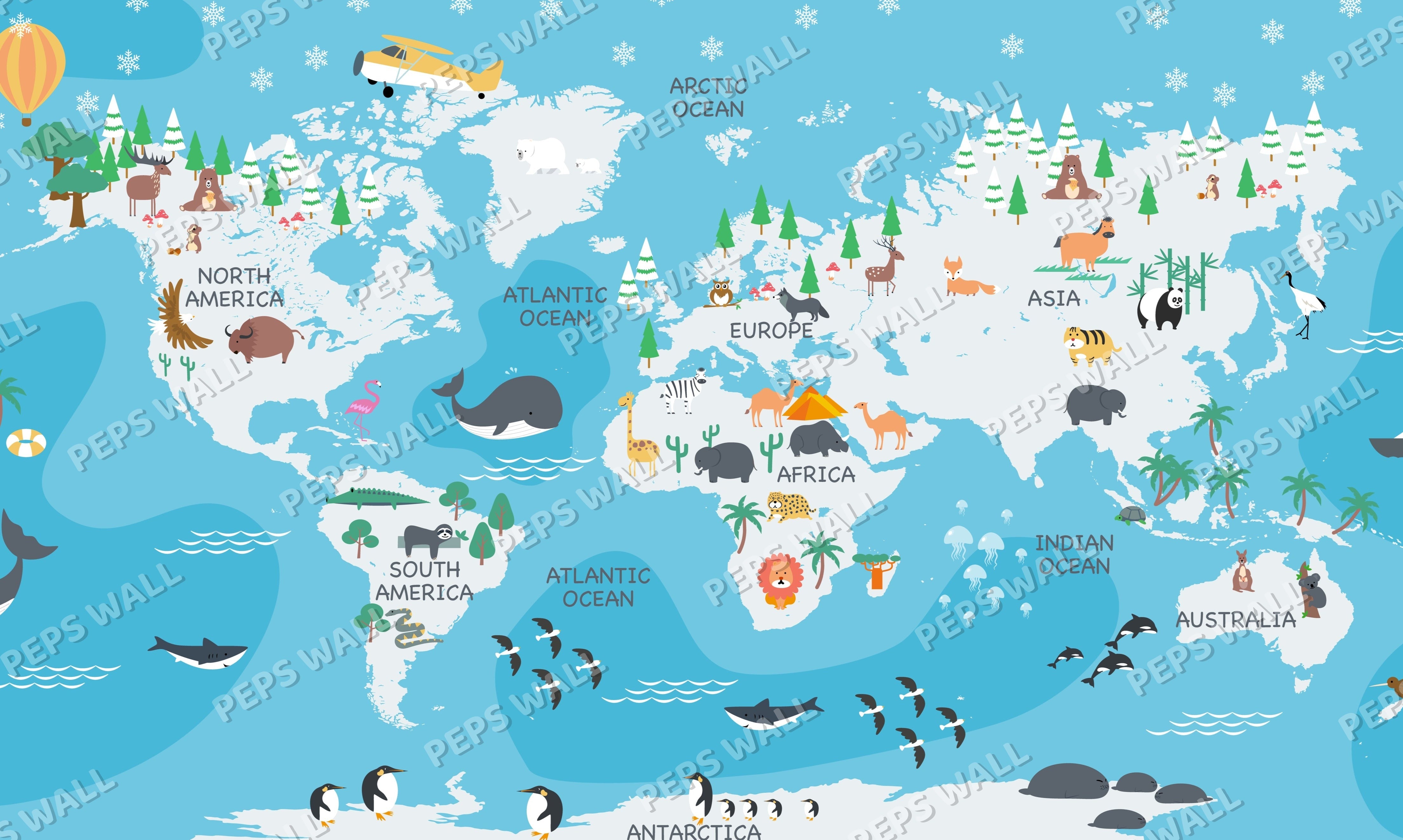 Animals Blue Atlas