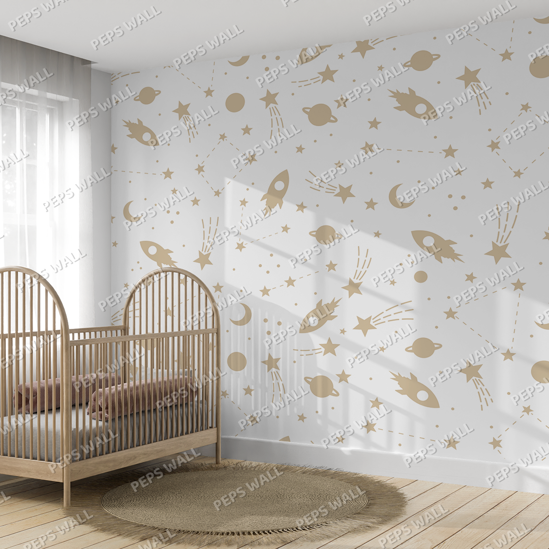Space Seamless pattern — kids space wallpaper Dubai, Peps Wall