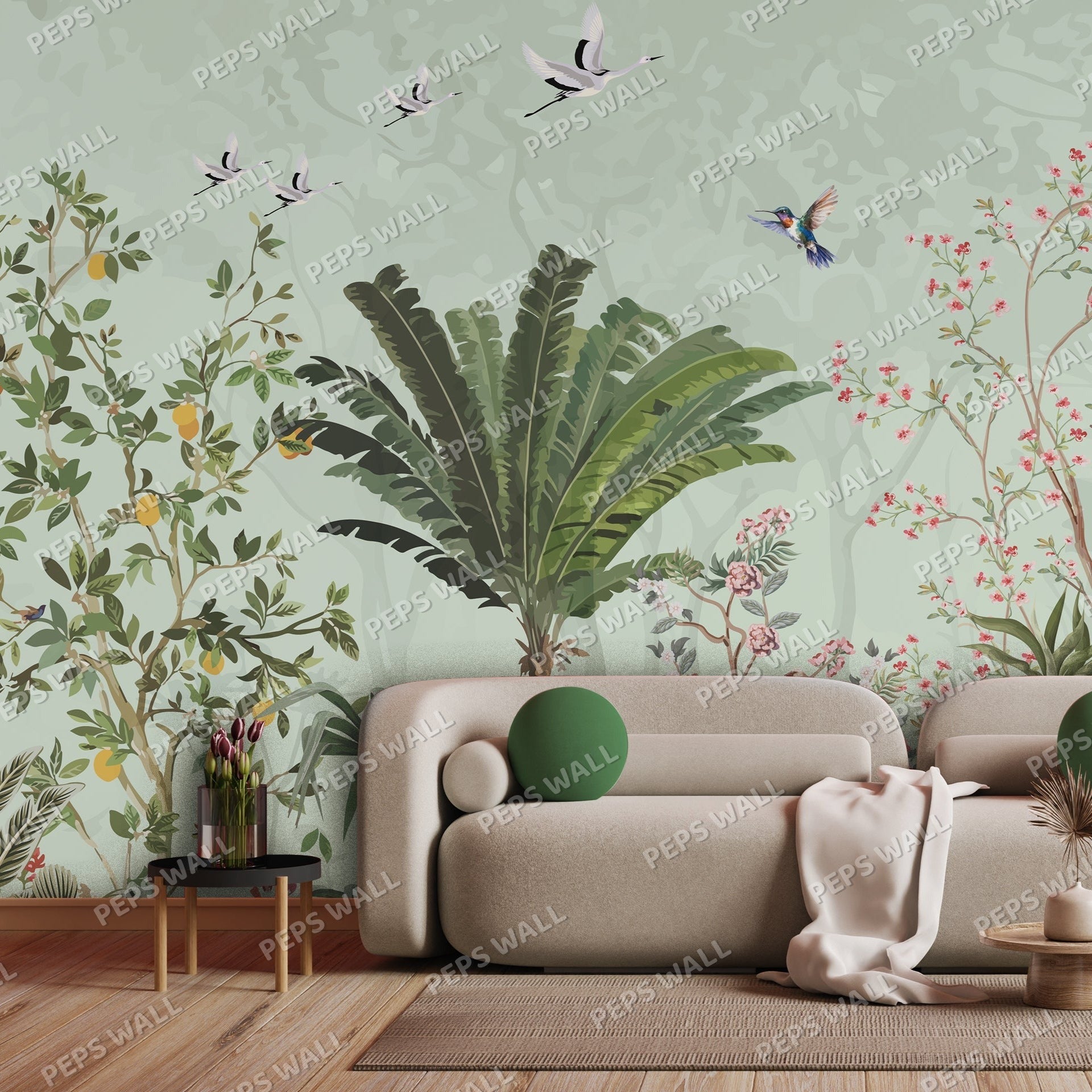 Shanti — indian wallpaper Dubai, Peps Wall