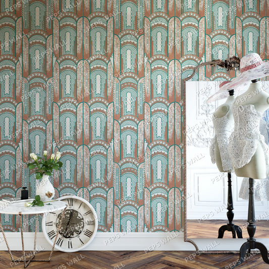 Skyline — geometric wallpaper Dubai, Peps Wall
