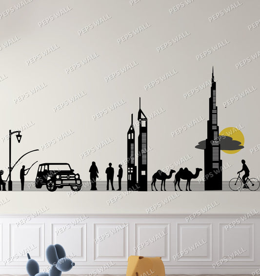 Dubai Skyline — dubai skyline wallpaper Dubai, Peps Wall