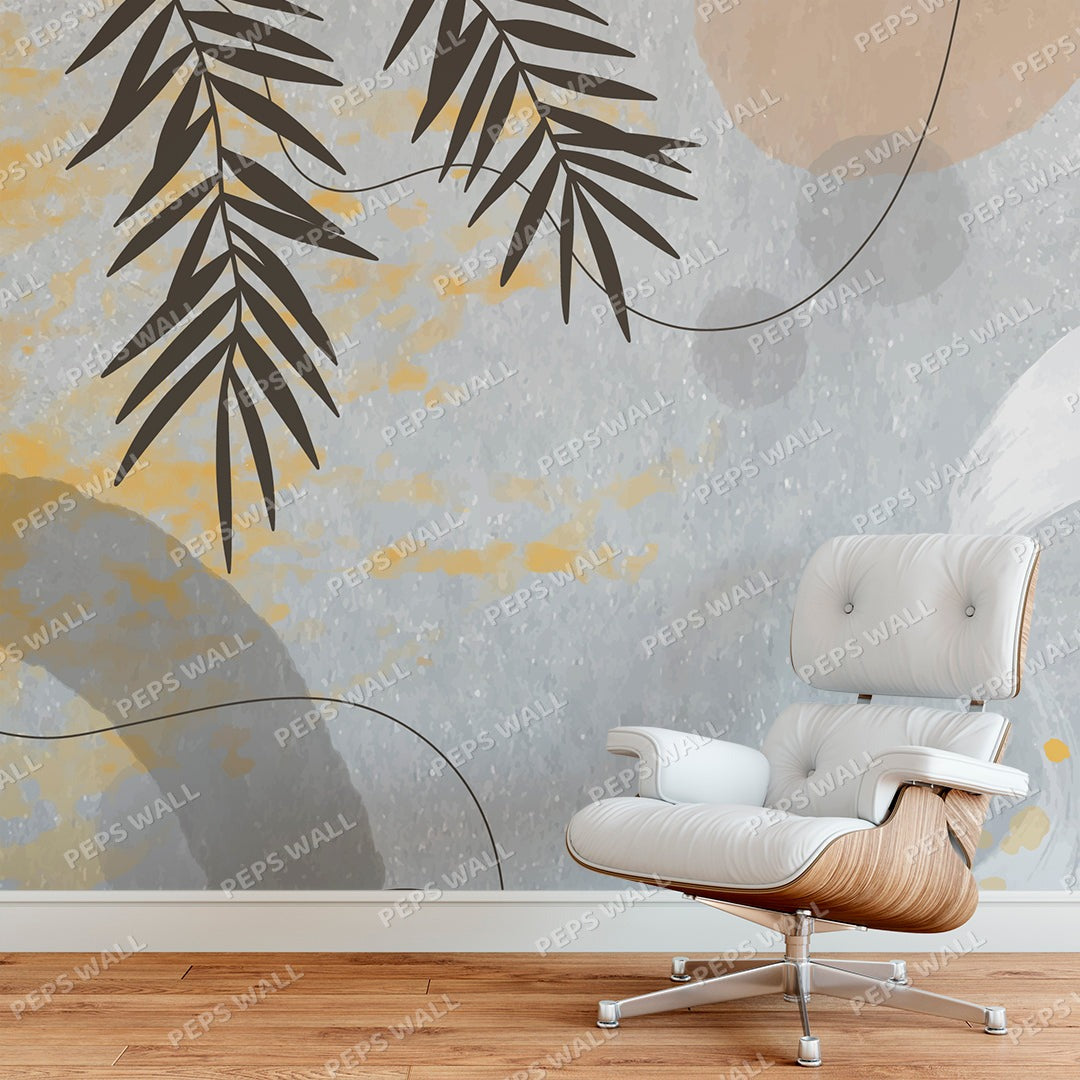 Sunlit Flowers — abstract wallpaper Dubai, Peps Wall