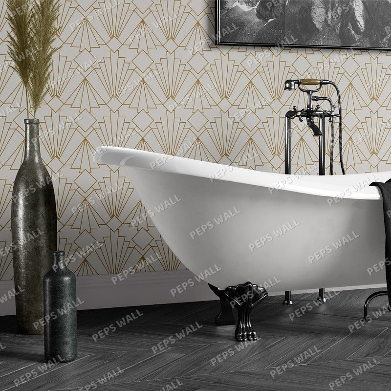 Sue Mare — geometric wallpaper Dubai, Peps Wall