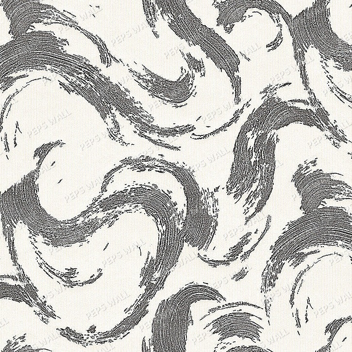 Thalassa Charcoal — neutral wallpaper Dubai, Peps Wall
