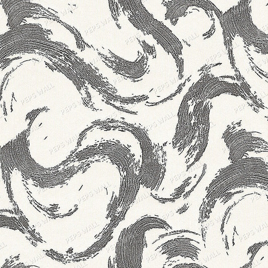 Thalassa Charcoal — neutral wallpaper Dubai, Peps Wall