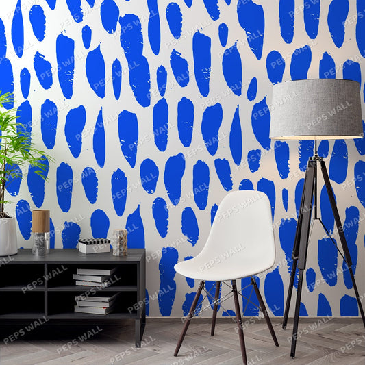 Tornado Blue — geometric wallpaper Dubai, Peps Wall