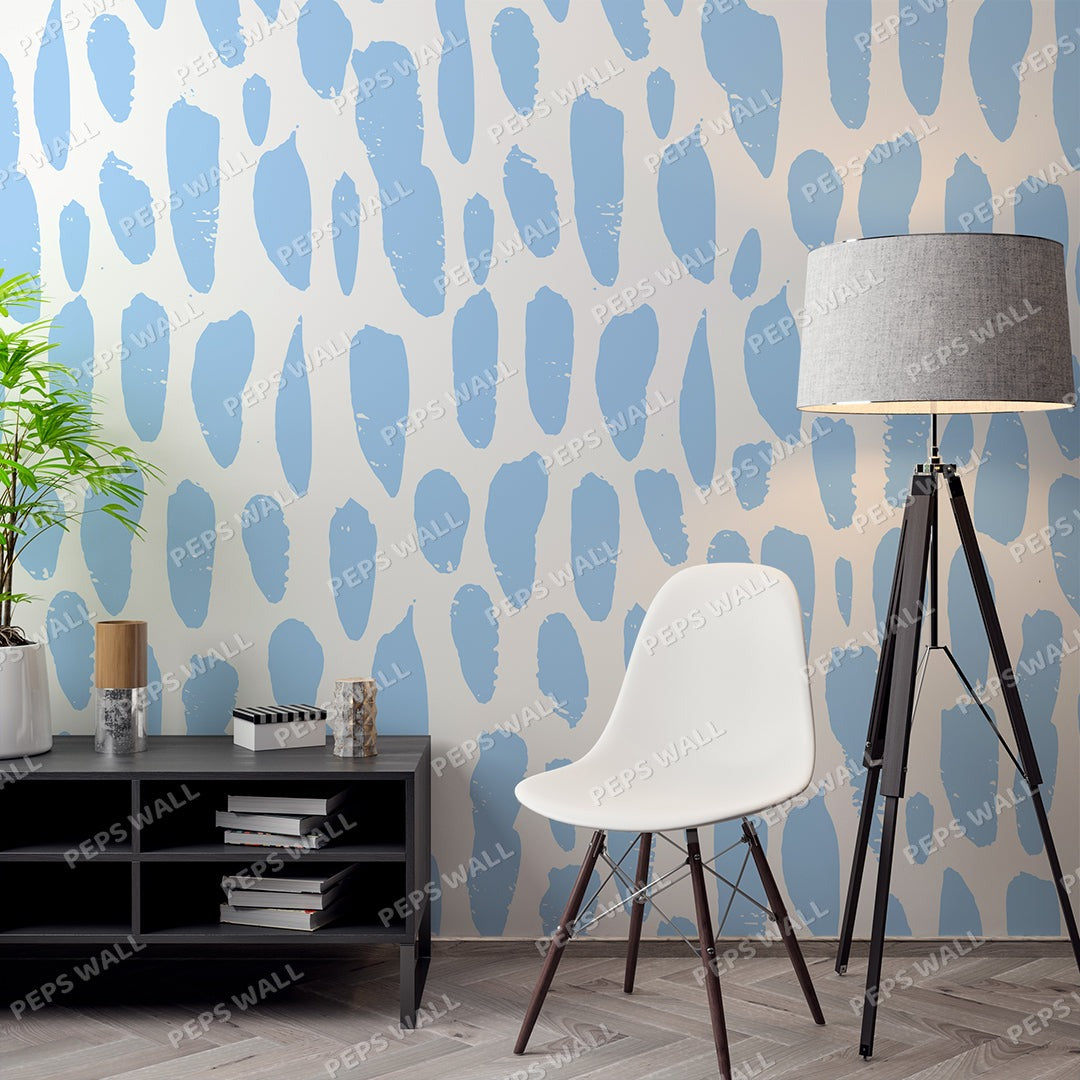 Tornado Light Blue — geometric wallpaper Dubai, Peps Wall