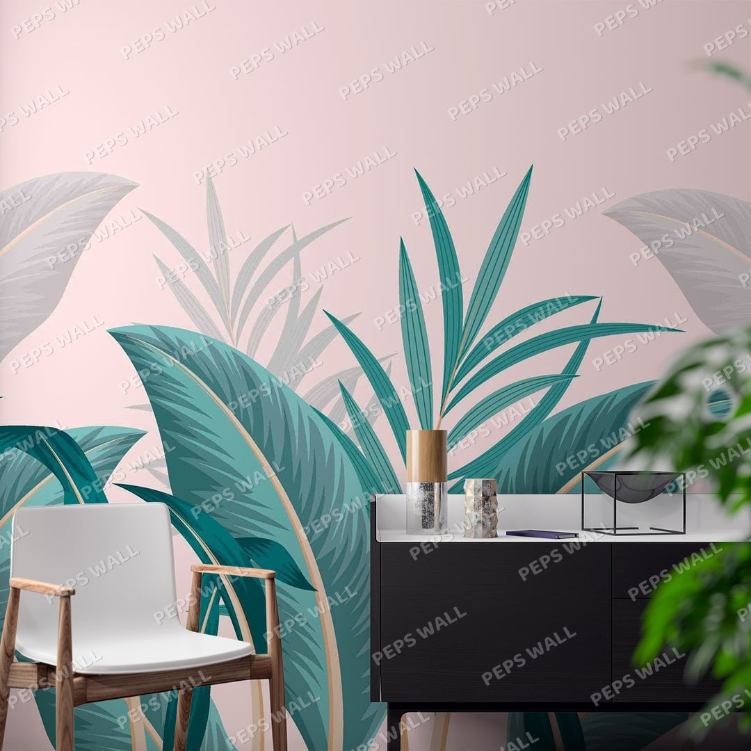 Tropical Leaves — tropical palm wallpaper mural, Peps Wall Dubai
