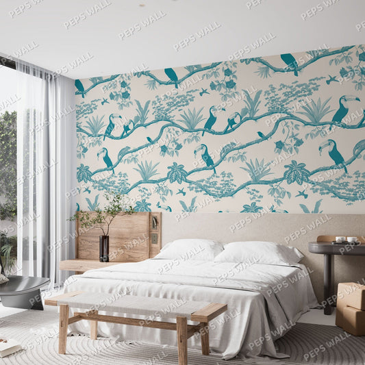 Tucanos — moroccan wallpaper Dubai, Peps Wall