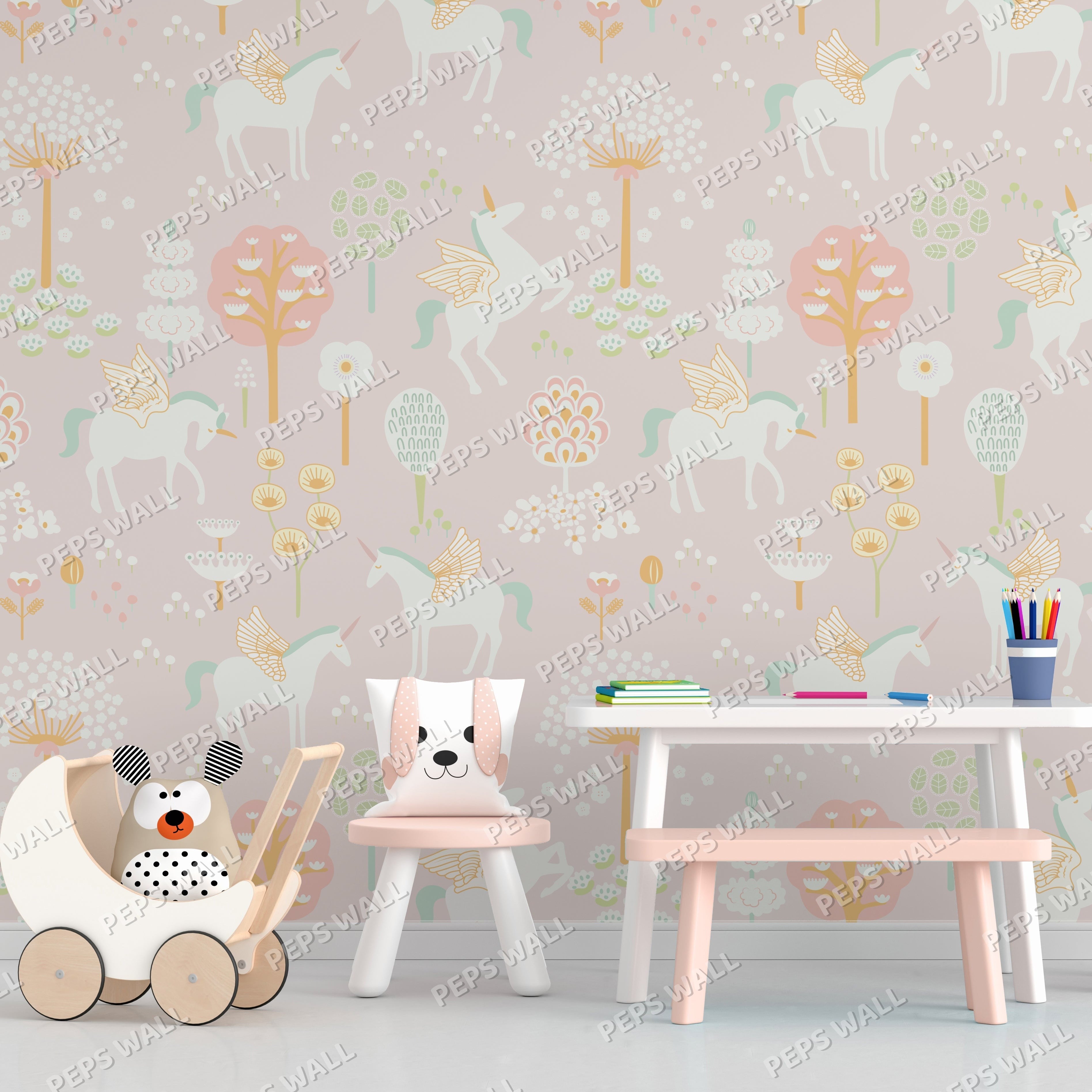 Dreamy Unicorn — princess wallpaper Dubai, Peps Wall