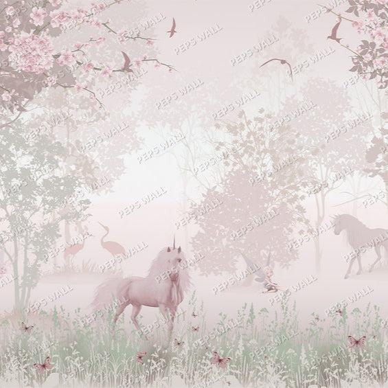 Unicorn in Dreamy Forrest