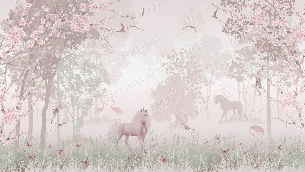 Unicorn in Dreamy Forrest