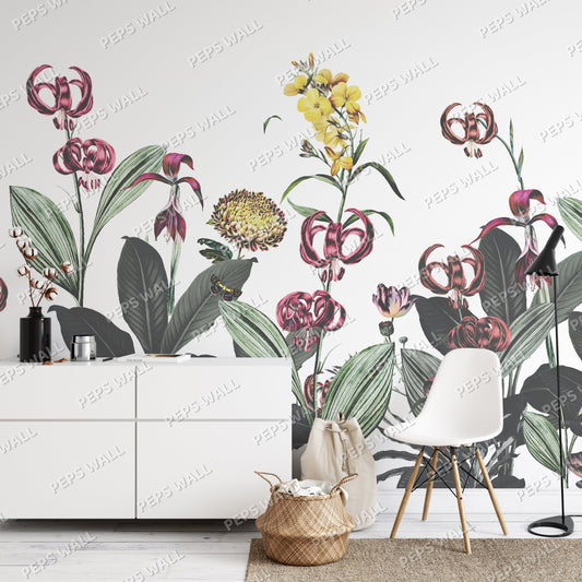 Utopia — floral wallpaper Dubai, Peps Wall