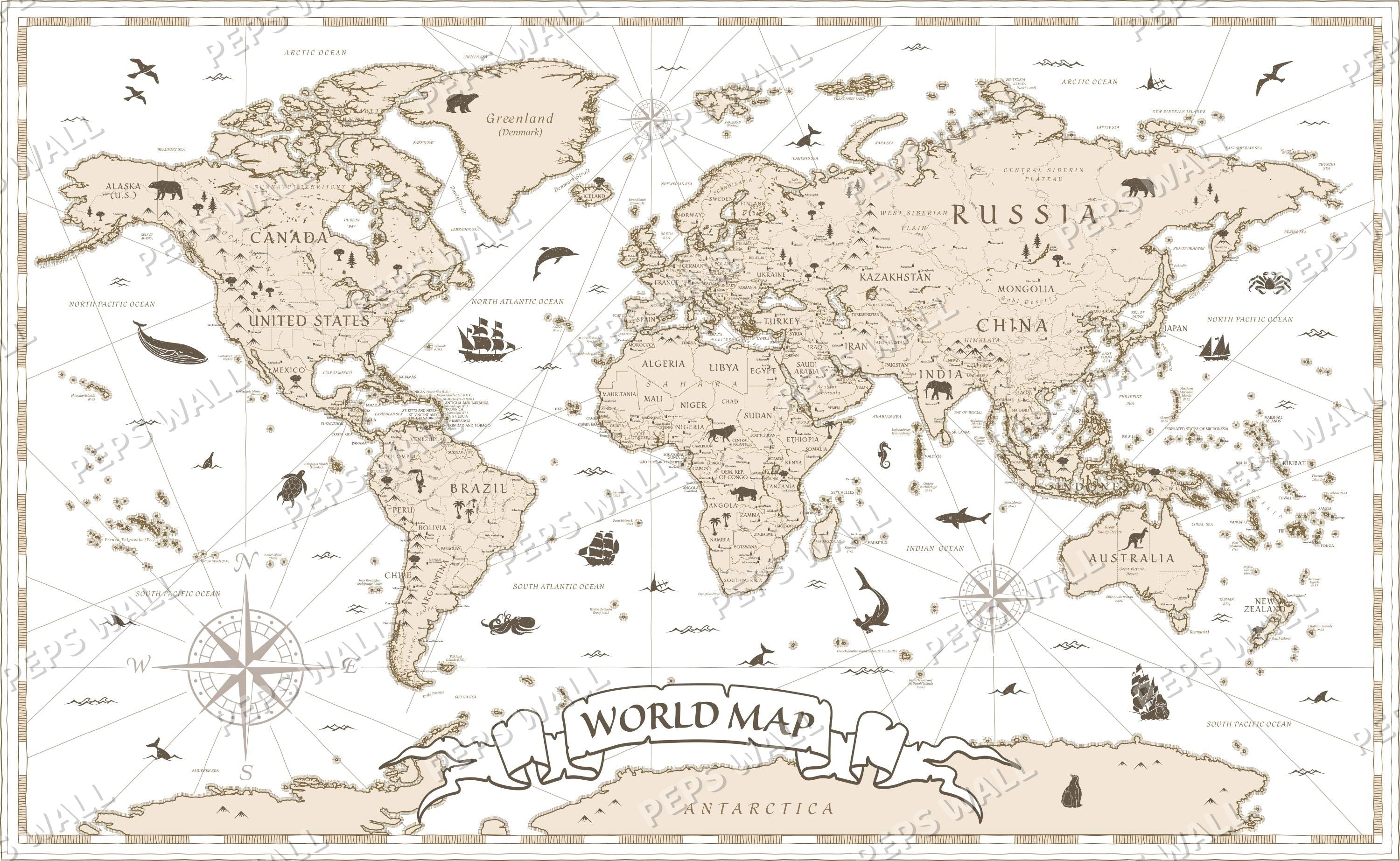 Ancient World Map