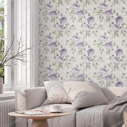 Violet Springs — floral wallpaper Dubai, Peps Wall