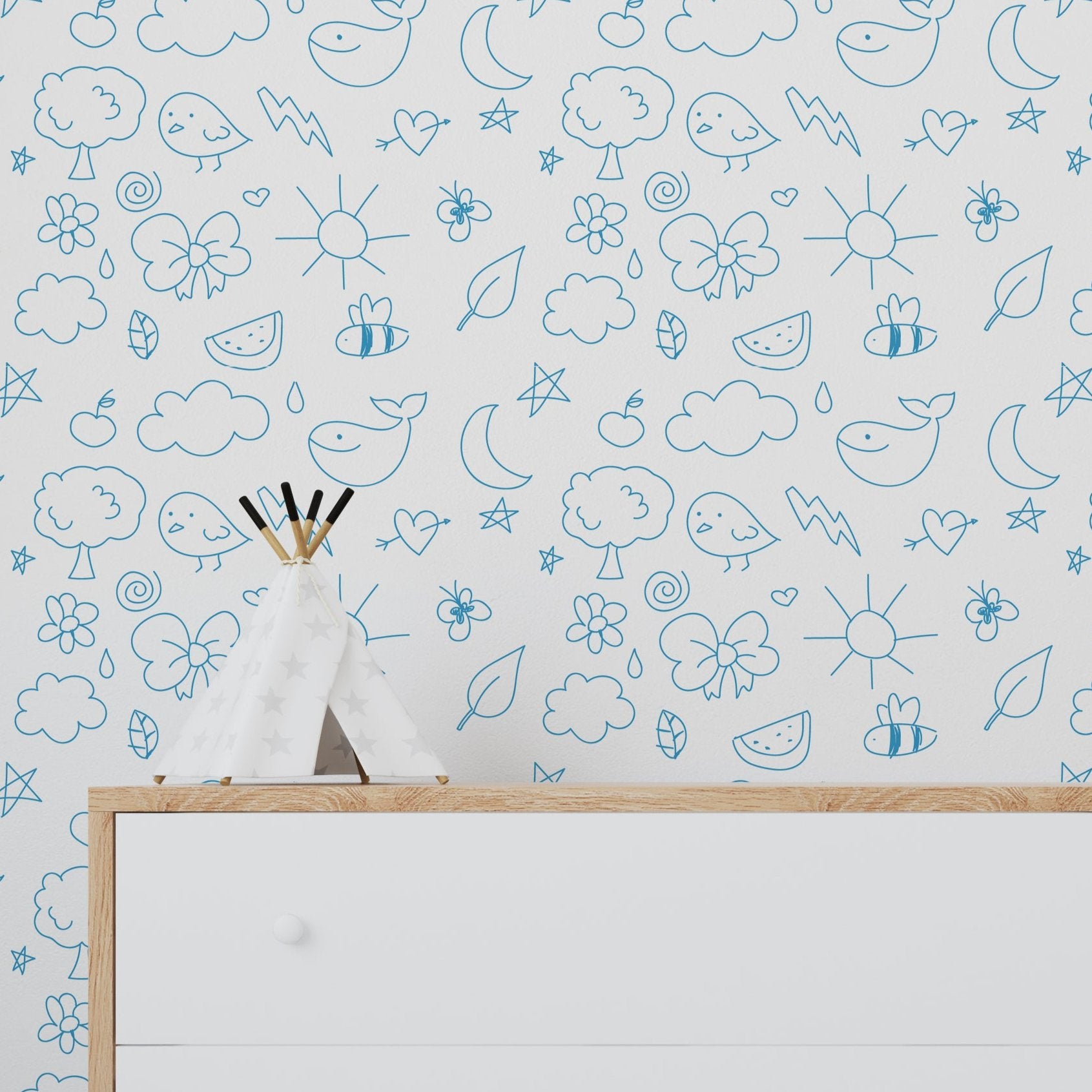 Wallpaper Kids Nursery Dubai Peps Wall 
