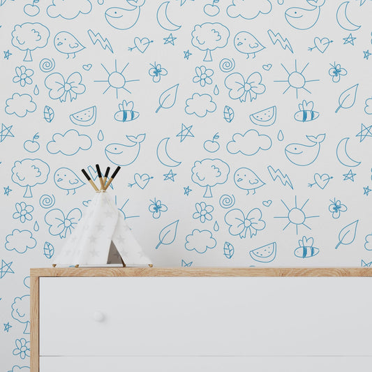Wallpaper Kids Nursery Dubai Peps Wall 