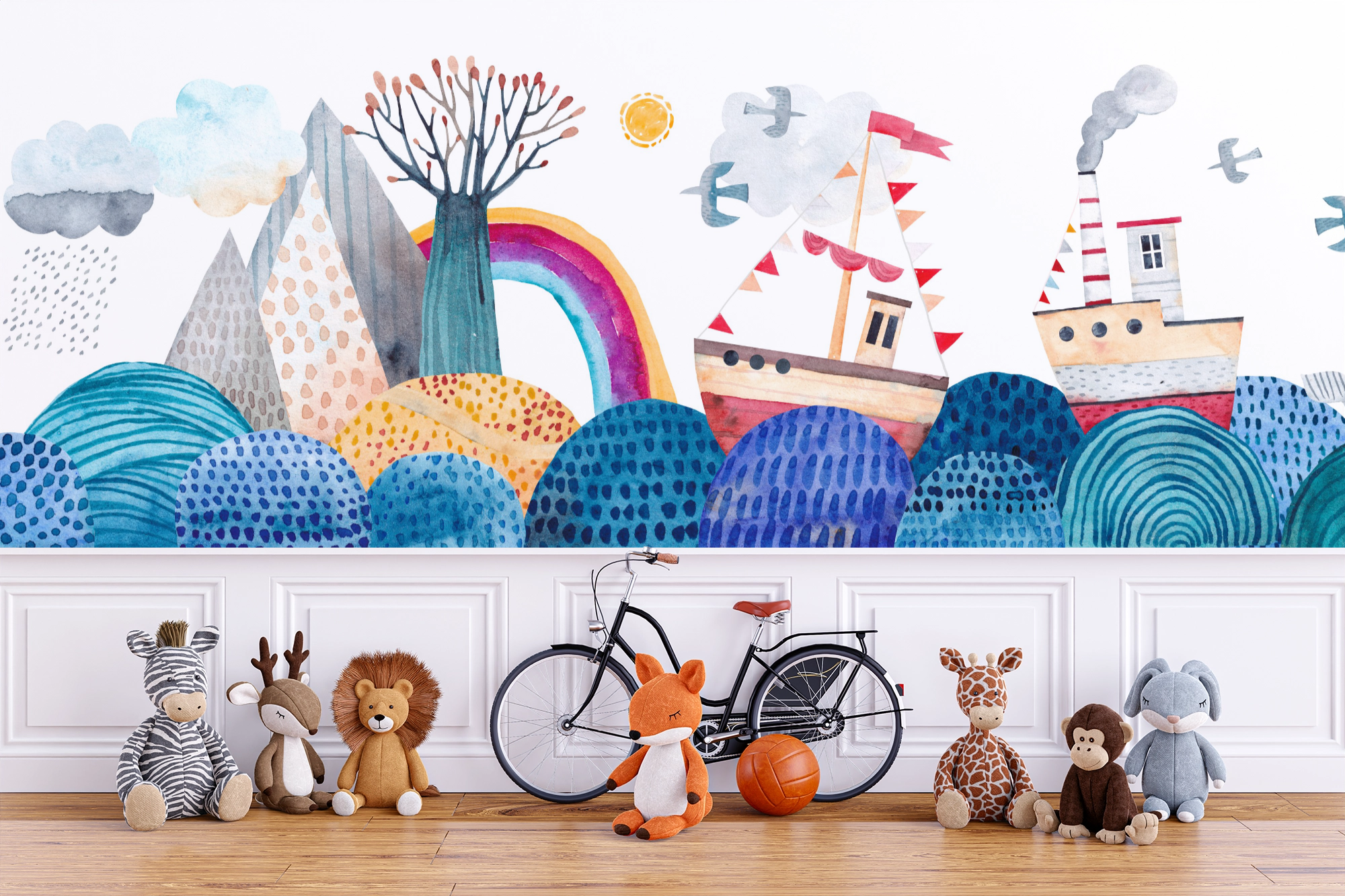 Wallpaper Kids Nursery Dubai Peps Wall 