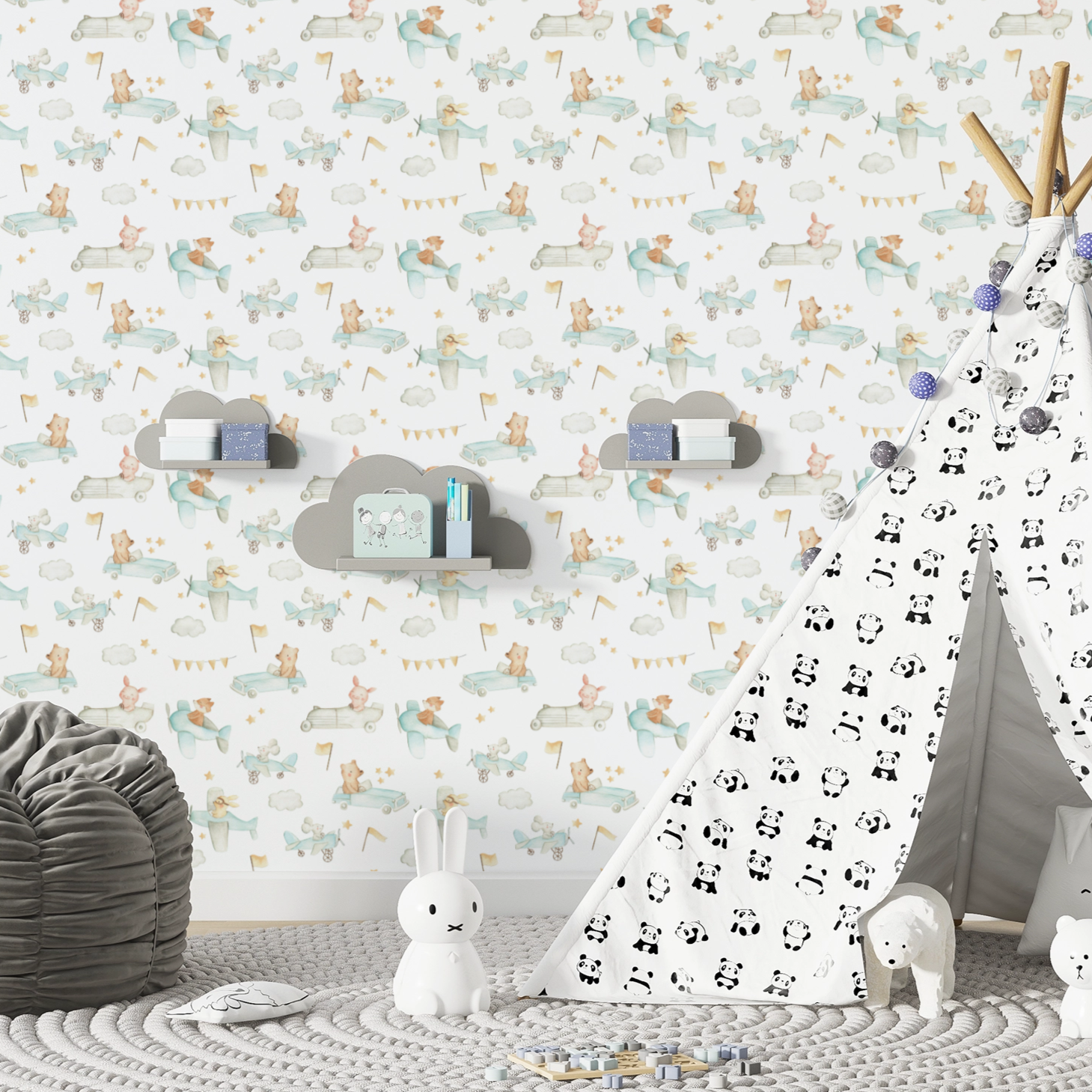 Wallpaper Kids Nursery Dubai Peps Wall 