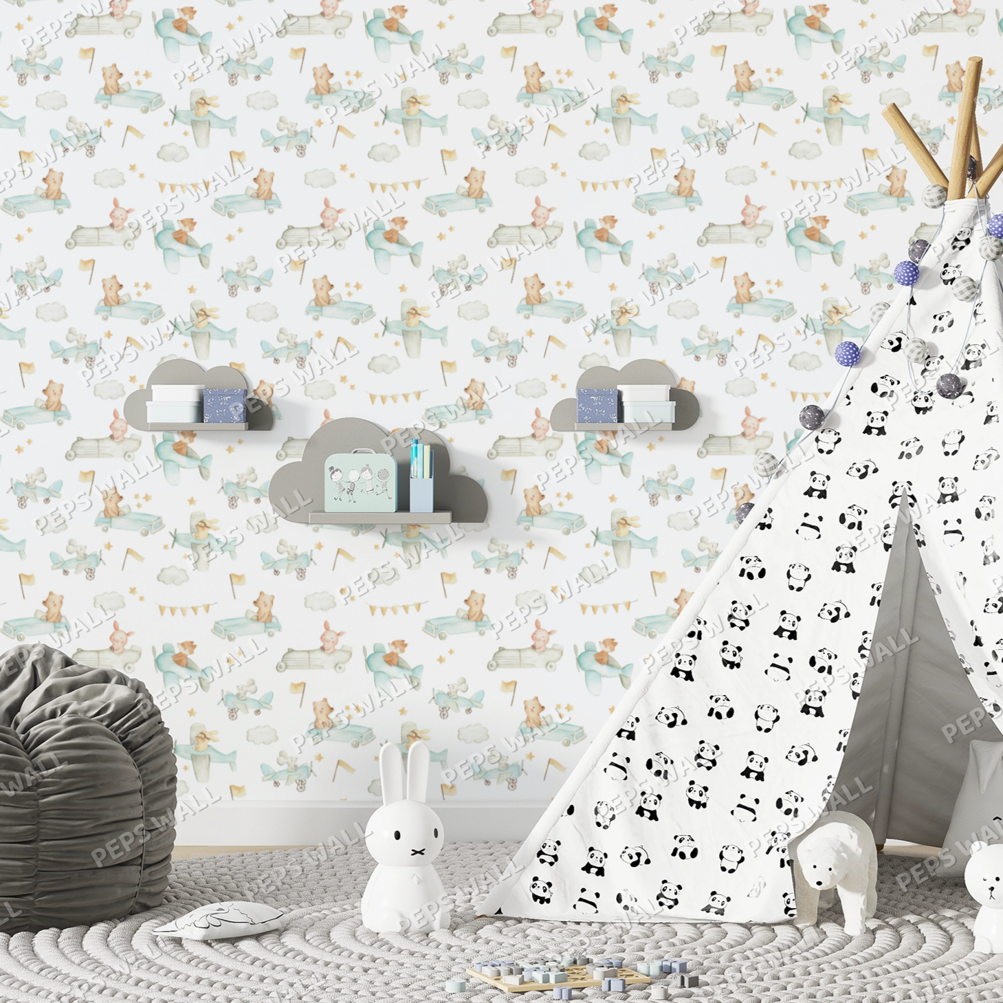 Wallpaper Kids Nursery Dubai Peps Wall 