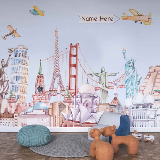 Wallpaper Kids Nursery Dubai Peps Wall 