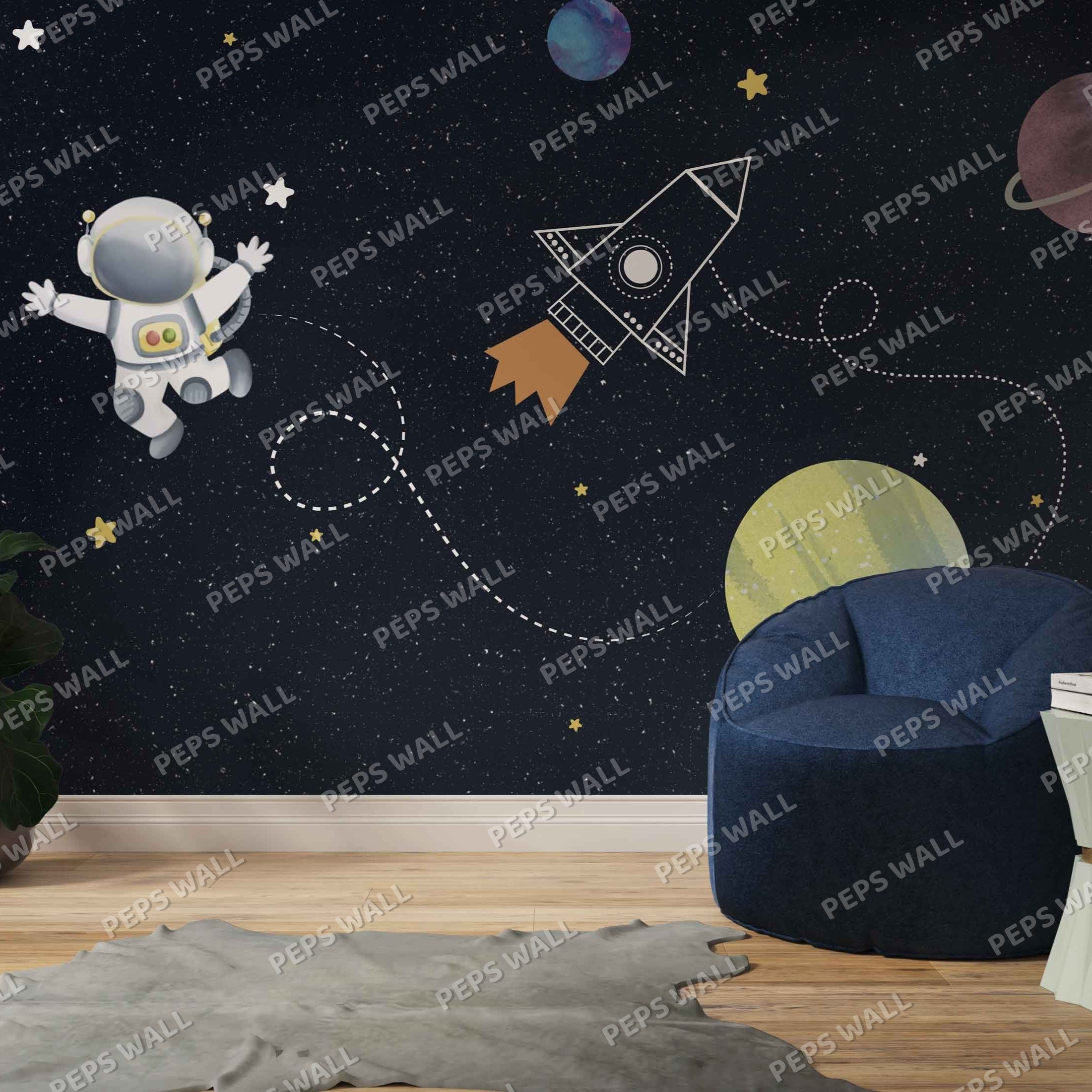 Wallpaper Kids Nursery Dubai Peps Wall 