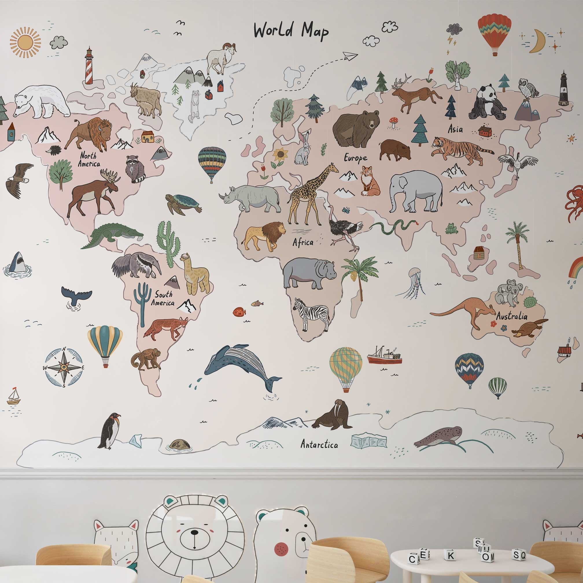 Wallpaper Kids Nursery Dubai Peps Wall 