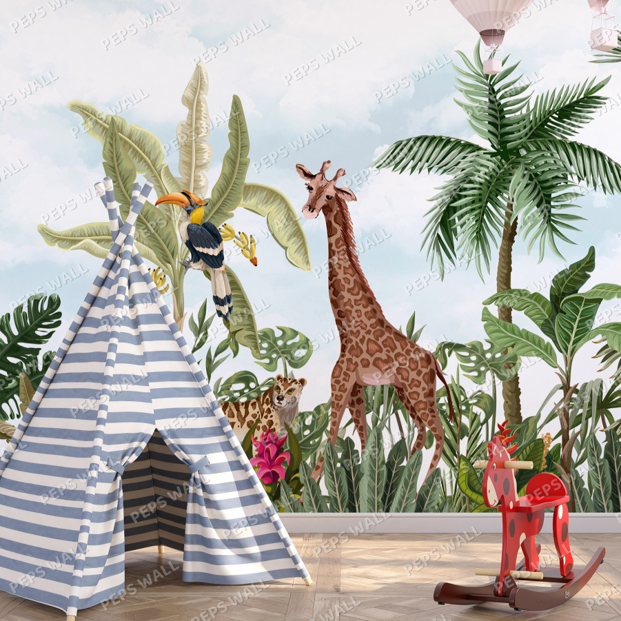 Wallpaper Kids Nursery Dubai Peps Wall 