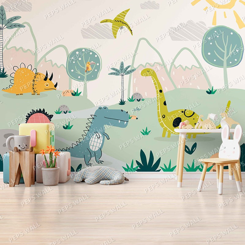 Wallpaper Kids Nursery Dubai Peps Wall 