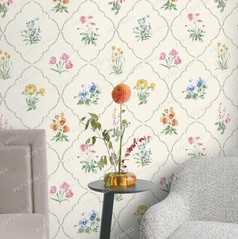 Kipos Ivory — neutral wallpaper Dubai, Peps Wall