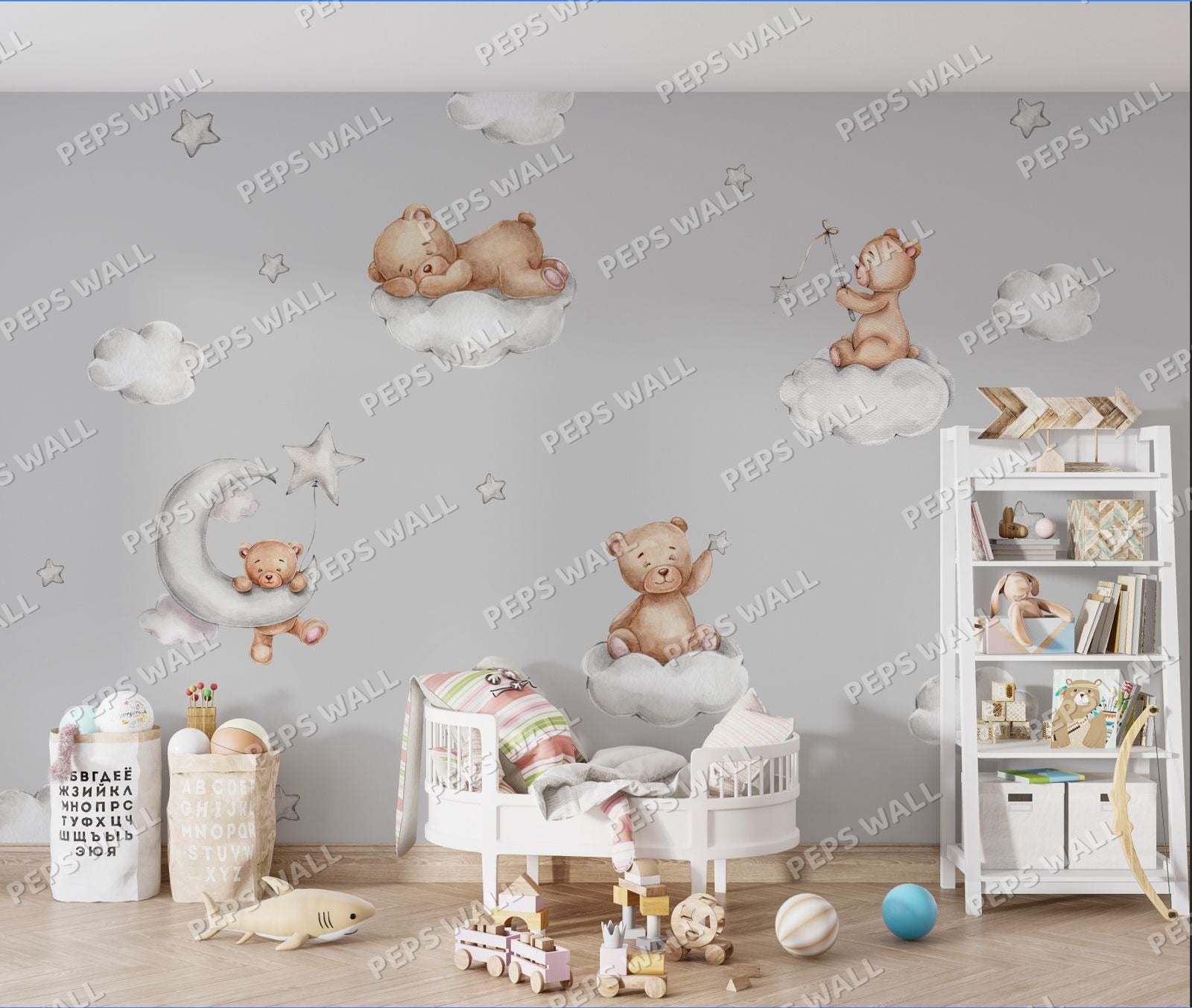 Teddy on clouds